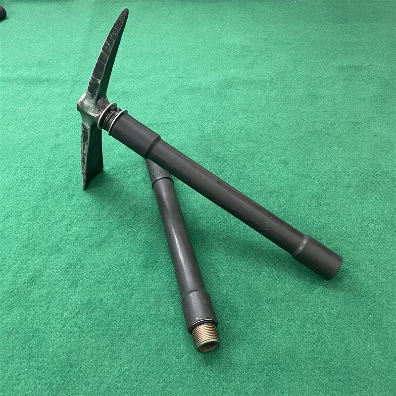 弹簧钢锻打6公分口洋镐户外多功能锄头可拆便携挖蜂下单送工具包