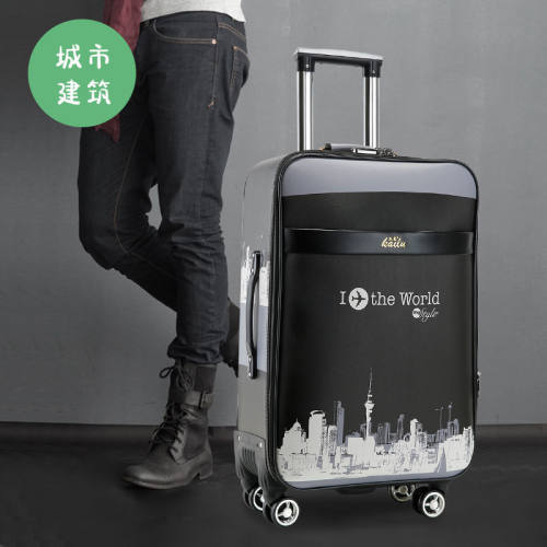 密码箱学生行李箱2428寸 旅行箱大容量时尚拉杆箱万向轮皮箱潮流