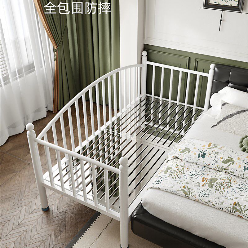 不锈钢拼接床宝宝床边加宽大人可睡婴儿床侧边护栏小床边床儿童床