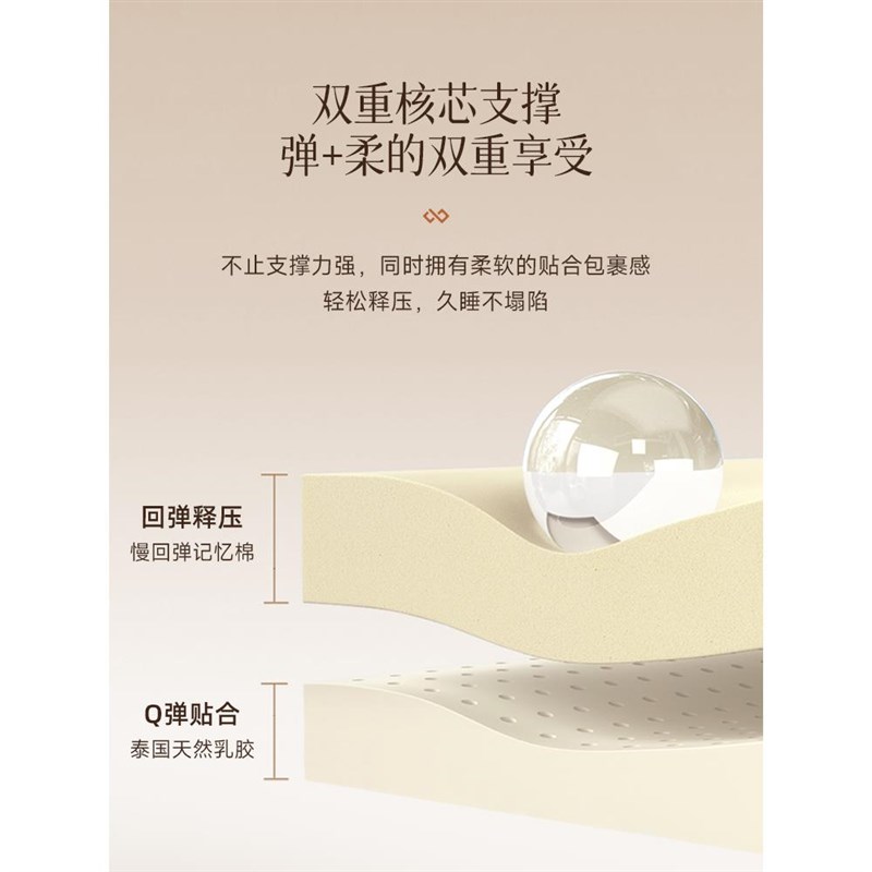 KASA乳胶记忆棉床垫软垫家用卧室床垫子180x200加厚单双人租房