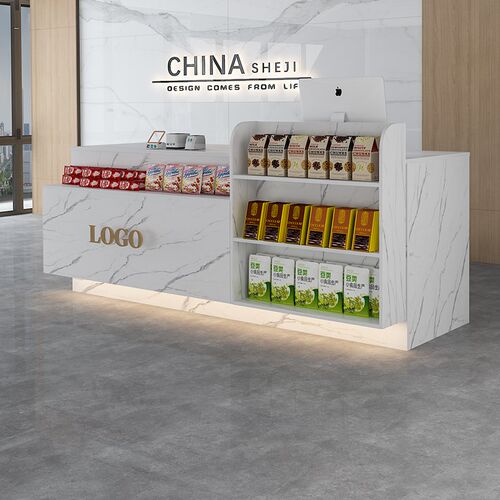 收银台前台接待台店铺小型柜台超市展示台便利店奶茶店商铺吧台桌