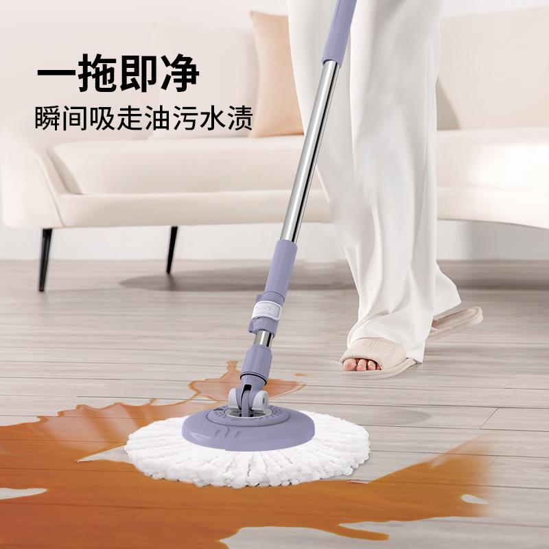 分离式家用拖把旋转托把懒人拖地神器自动甩干拖布桶干湿两用拖布