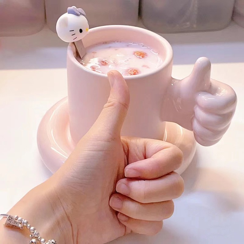 【加油杯】马克杯水杯可爱陶瓷创意送女生闺蜜朋友高颜值生日礼物