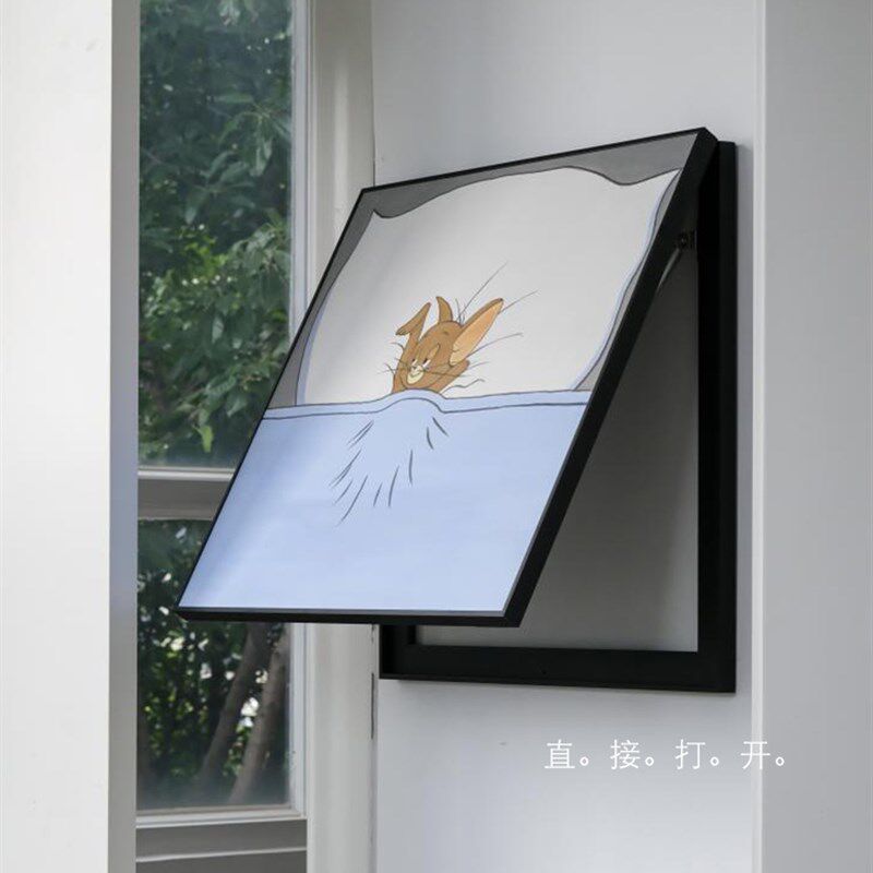 若奈 《TOM&JERRY新的一天》电表箱遮挡挂画客厅配电箱电闸装饰画