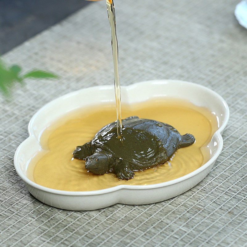 精品紫砂茶宠摆件甲鱼富甲天下招财可养名家子夜全手工茶玩