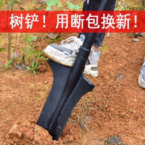 铁锹农用全钢加厚挖树专用锹钢铲子户外挖土挖坑神器园林工具铁铲
