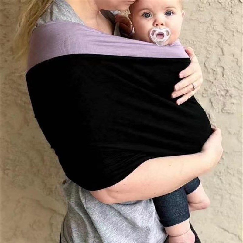 桔色轻便婴儿背巾适用7-12个月前抱式背带 宝宝背袋多功能单肩设