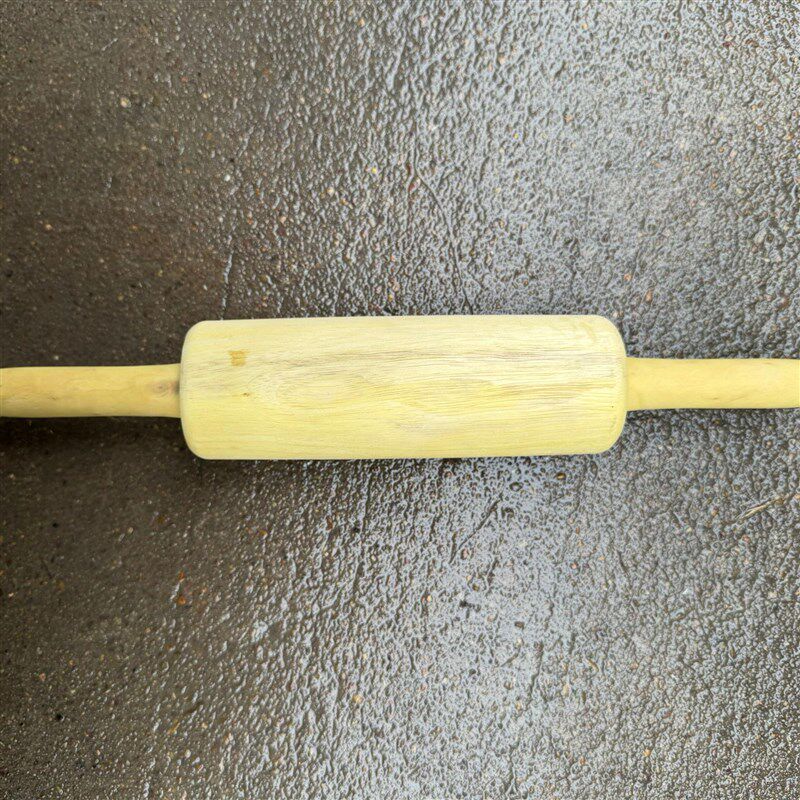 缙云梅干菜烧饼专用擀面杖擀面棍中间固定棍面棒麦饼擂黄杨木桑木