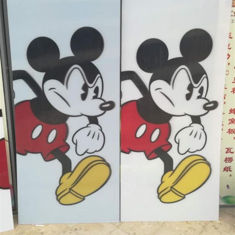 裸眼3D立体广告设计加工光栅变幻变画展览展示大幅面橱窗道具定制