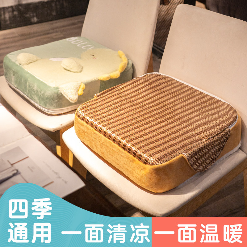 加厚海绵坐垫小学生椅子垫座椅餐椅增高垫屁垫不塌陷儿童凳子垫子