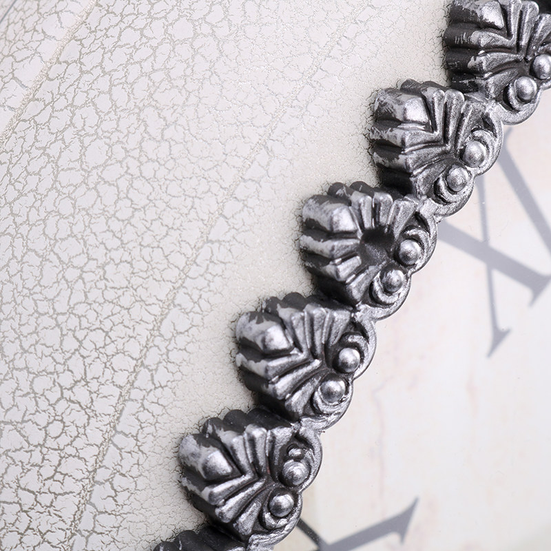 挂钟欧式双面挂钟客厅装饰壁挂静音时钟家用石英钟创意田园风挂表