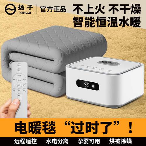 扬子水暖电热毯2025新款智能电褥子水暖毯加热定时智能水暖恒温