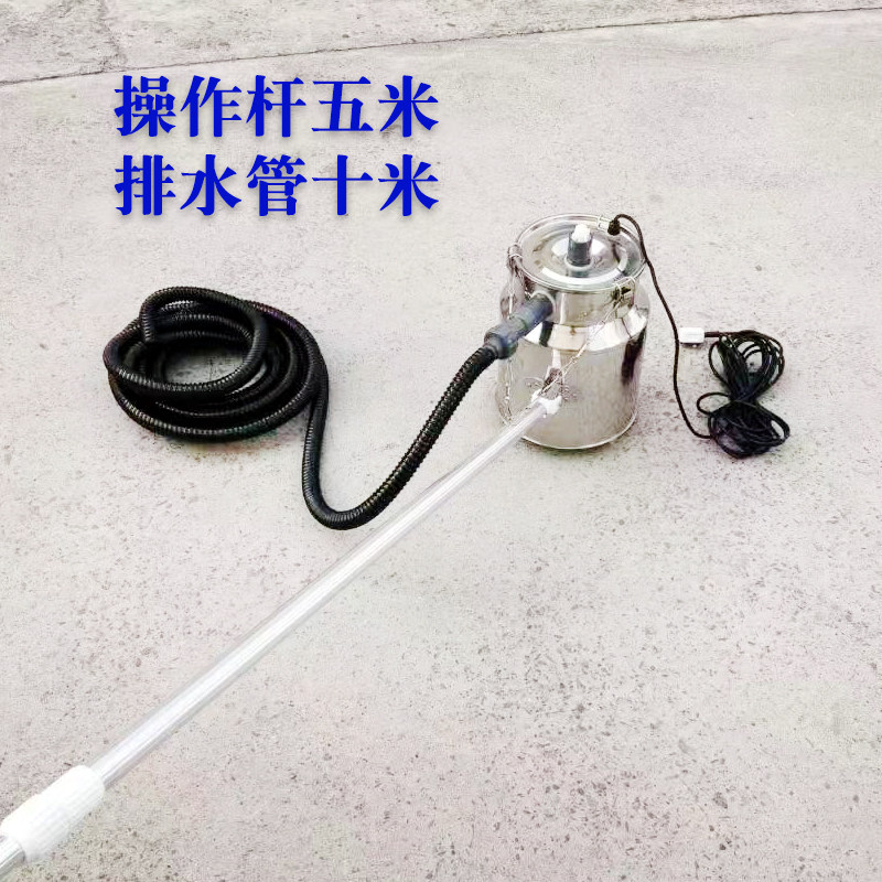 锦鲤鱼池吸污机户外水池吸鱼粪便器小型泳池底吸灰尘器吸青苔树叶