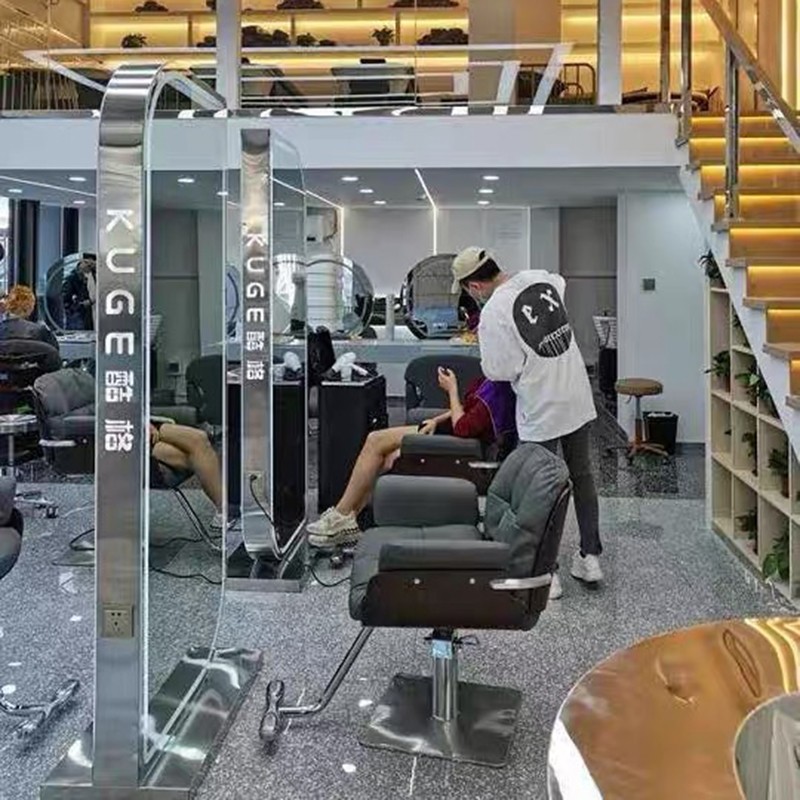 网红美发店椅子发廊专用剪发椅脚踏升降现代简约理发店烫染理发椅