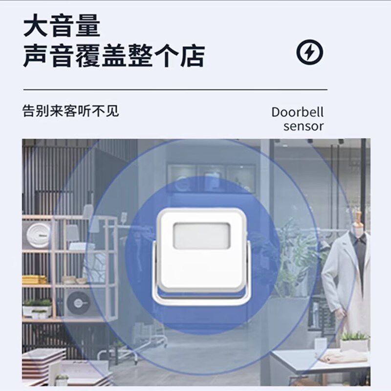 店铺门口欢迎光临感应迎宾器手机编辑自定义修改提醒语音蓝牙门铃