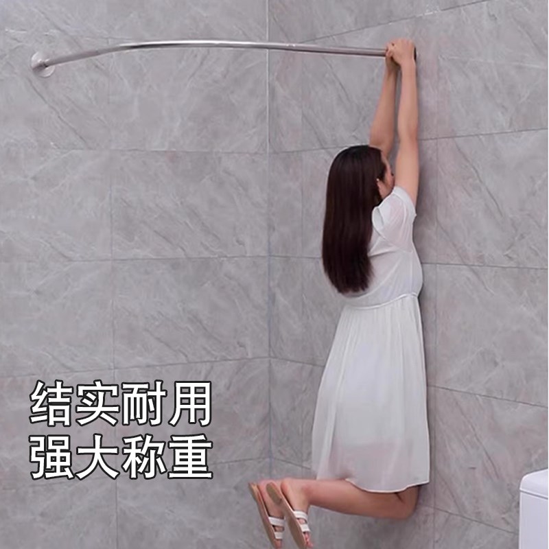 试衣间门帘轨道u型杆服装店专用遮挡高档成品帘子商场更衣室隔断