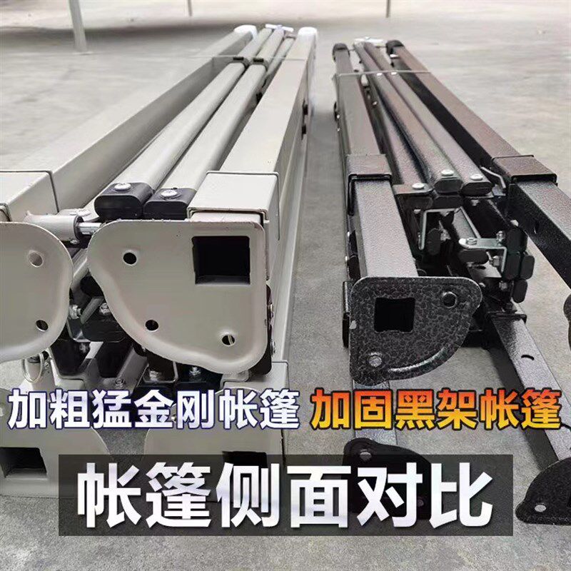 户外摆摊帐篷支架遮阳棚雨棚架子四角四脚折叠伞伞架伸缩遮雨帐篷