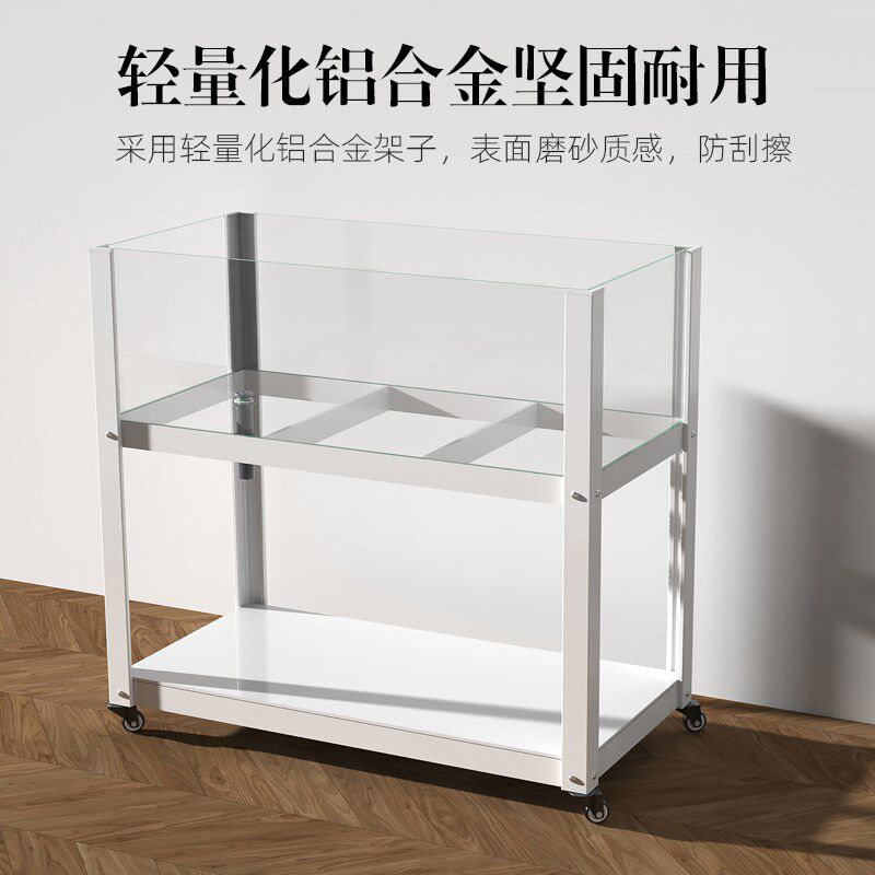 大型水陆养龟缸免换水设计家用超大玻璃缸生态造景绿植水陆缸