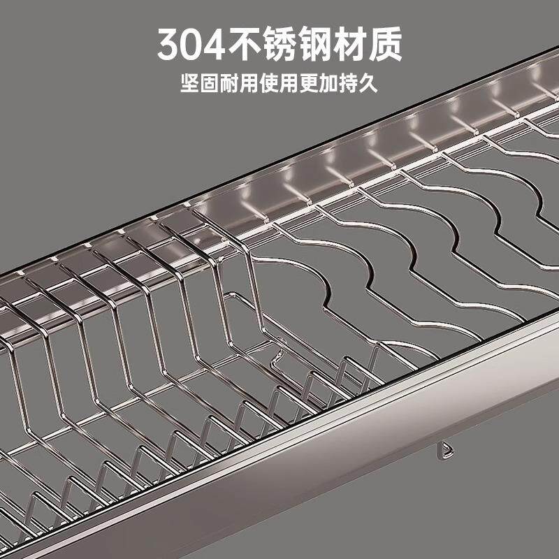厨房窗台窗户顶天立地304不锈钢水槽置物架沥水碗碟架放碗盘收纳