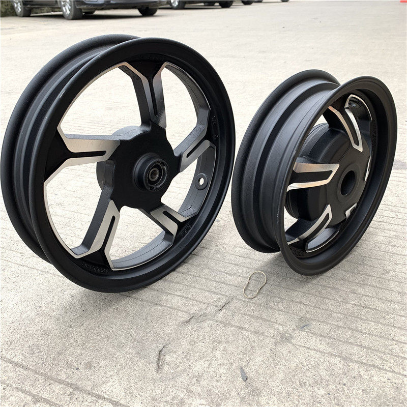 踏板车125轮毂轮圈悠悠UU摩托车台州踏板车GY6前后轮铝圈铝轮钢圈