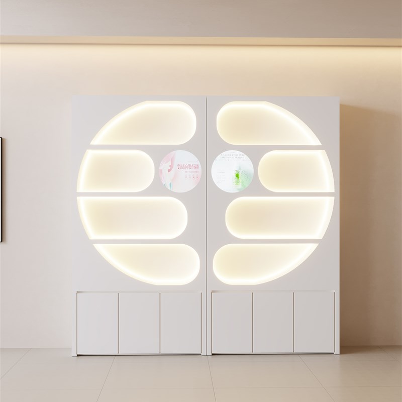 化妆品展示柜高端大气美容院产品置物架美甲柜子护肤品陈列收纳柜