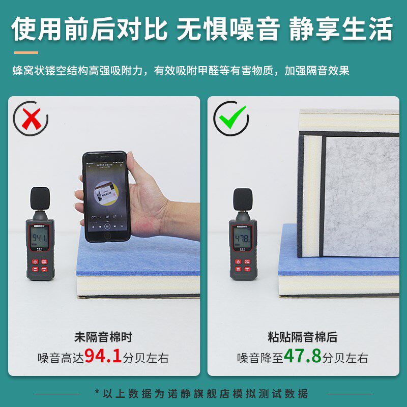 隔音棉吸音棉隔音板墙体卧室房间家用室内KTV酒吧超强墙贴消音棉