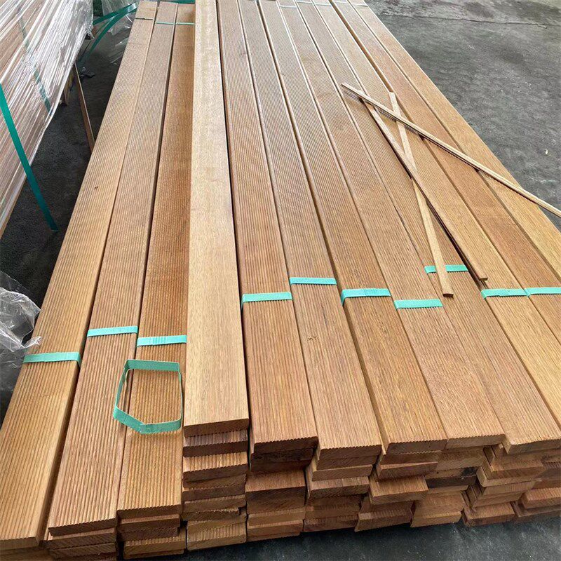 正宗印尼菠萝格烘干户外地板天然防腐木墙板别墅阳台庭院花园露台