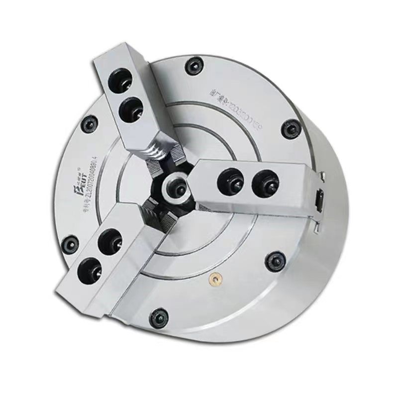 高精度气动夹头两爪三爪四爪中实全钢体夹头夹具 BK110-320数控