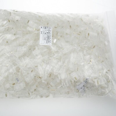 群加网络工程水晶头 超五类 纯铜三叉接头RJ45水晶头1000颗千只装