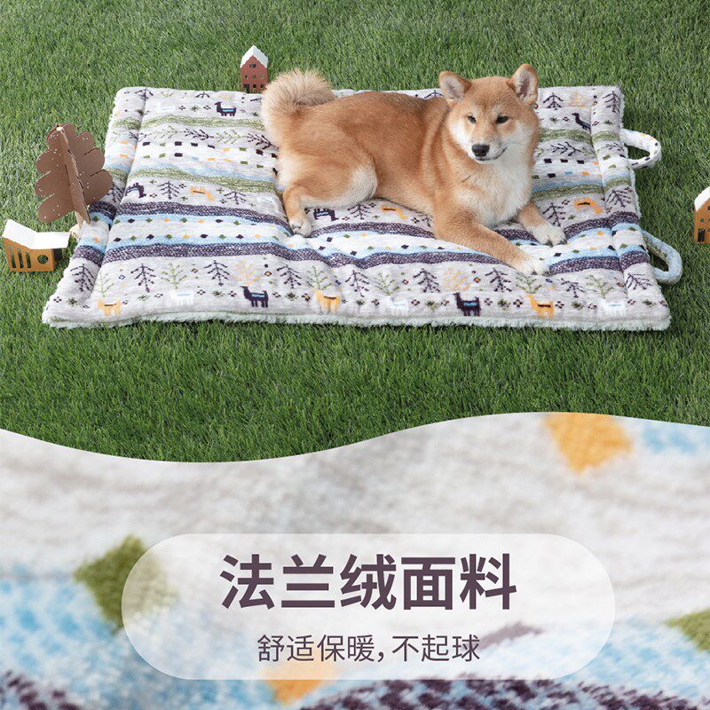 宠物电热毯北欧风格毛绒发热垫子小型犬恒加热垫无毛猫过冬保暖