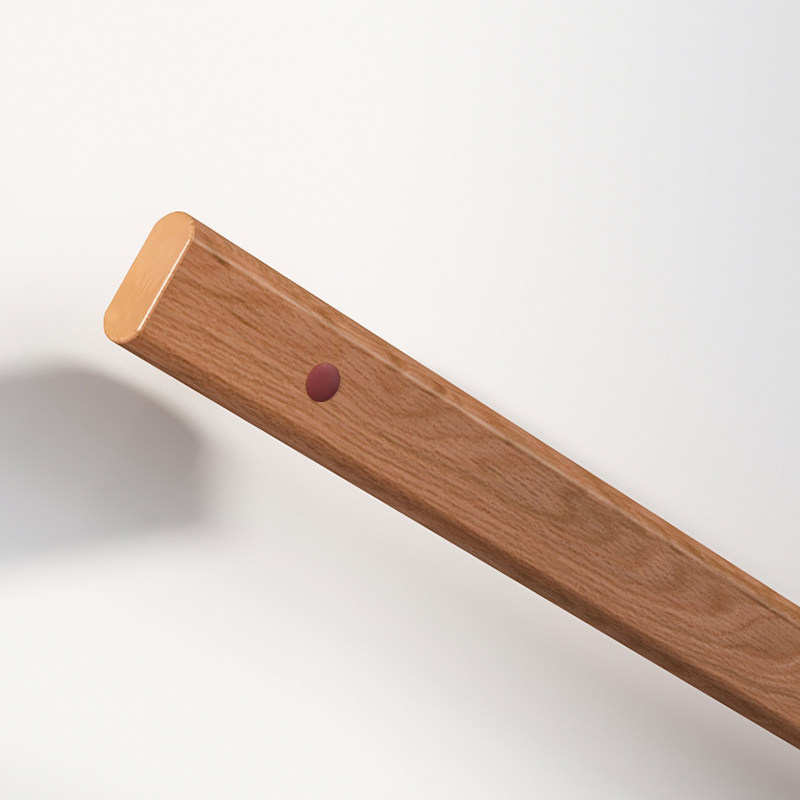 楼梯扶手栏杆老人靠墙室内家用幼儿园走廊儿童安全极简实木质护栏