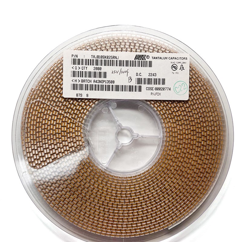 3528贴片钽电容25V10UF 106K 25V 10UF B型 1210体积 整盘2千只