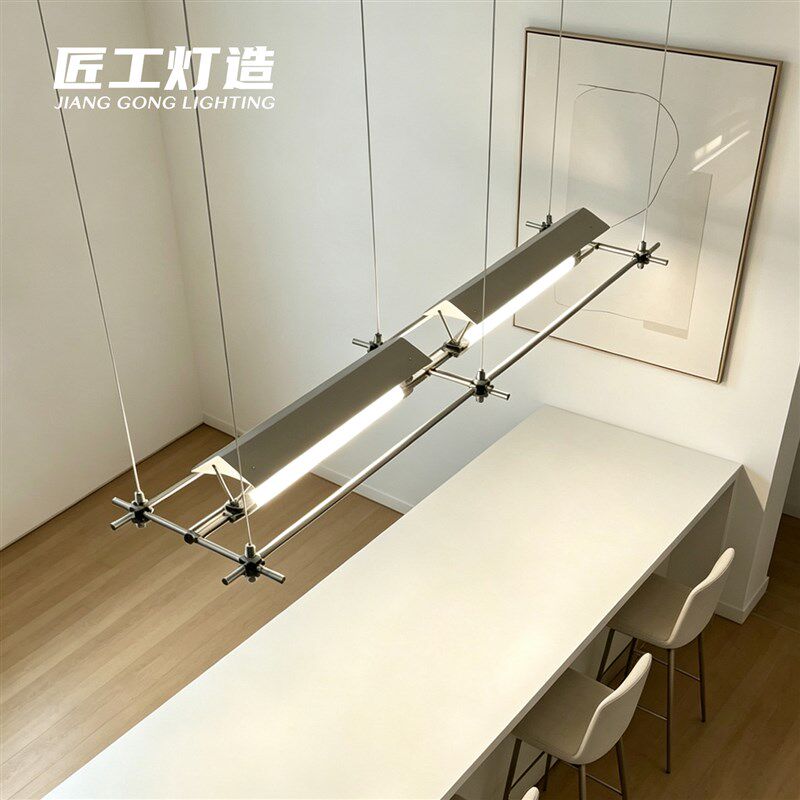 马扎灯餐厅吊灯一字北欧设计师工业风艺术极简咖啡厅长条灯吧台灯