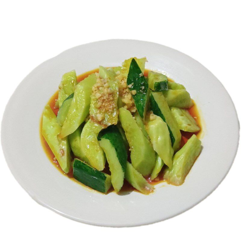 仿真青瓜大蒜凉拌黄瓜模型果蔬菜碟子食物拍照场景儿童过家家道具