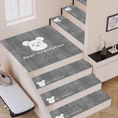 简约专用楼梯踏步垫可擦免洗复式loft台阶防滑地毯隔音自粘地垫子