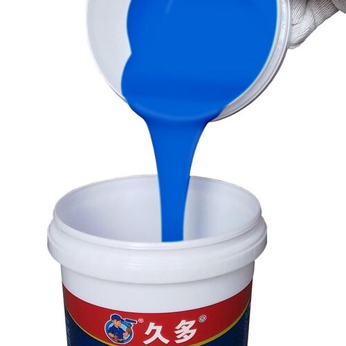 JS聚合物防水涂料屋顶厨房卫生间房顶补漏王柔韧型蓝色原液材料胶