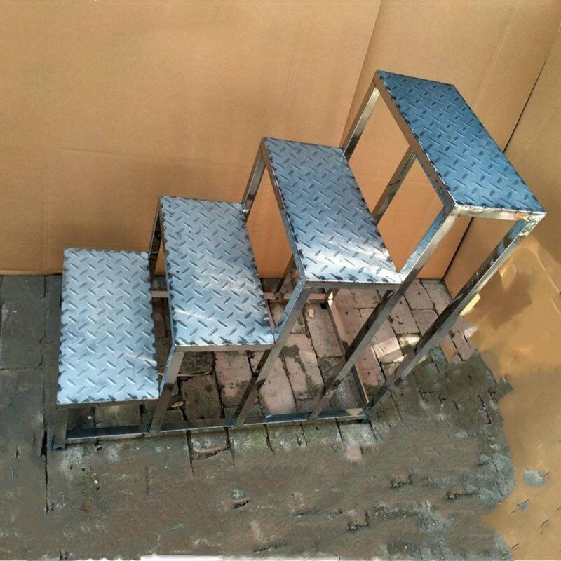 不锈钢家用台阶凳脚踏凳小楼梯二三四层梯阶凳楼梯凳加厚防滑梯凳