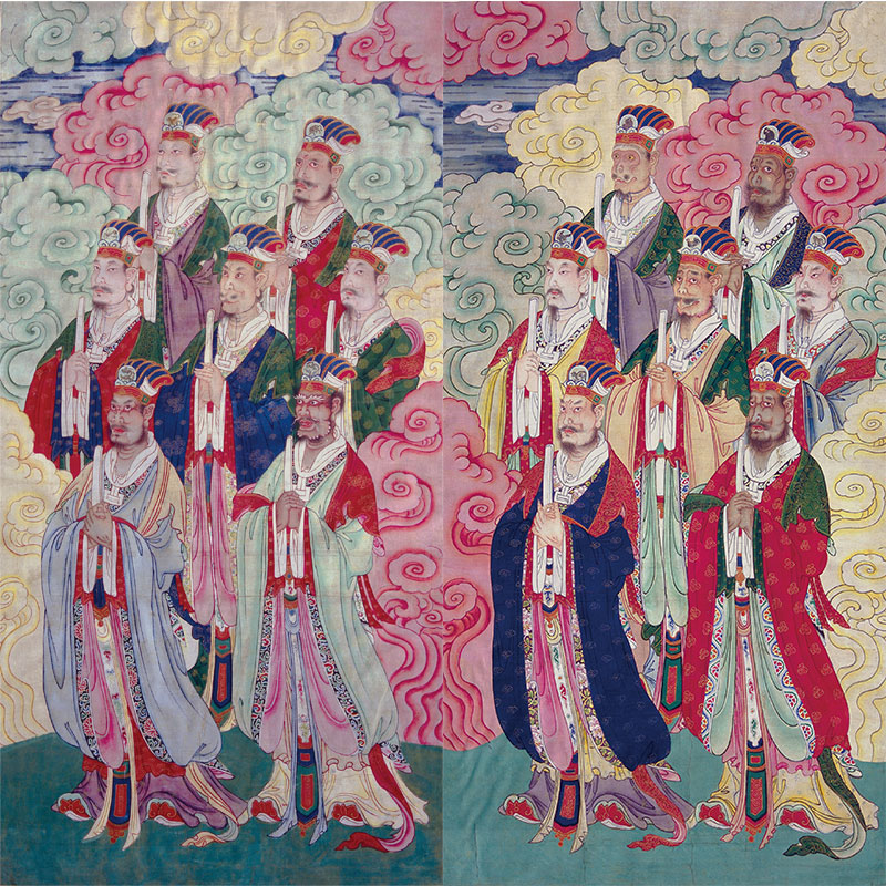 水陆画画像二十八星宿画像用品挂轴挂画卷轴挂画
