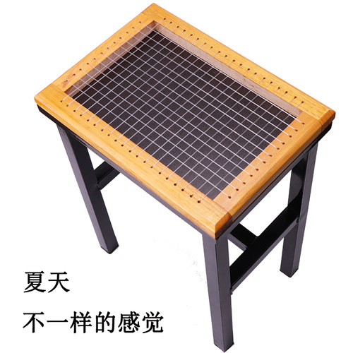 夏天坐垫透气服装厂员工座垫木框网格椅垫学生凳子凉垫夏季屁股垫