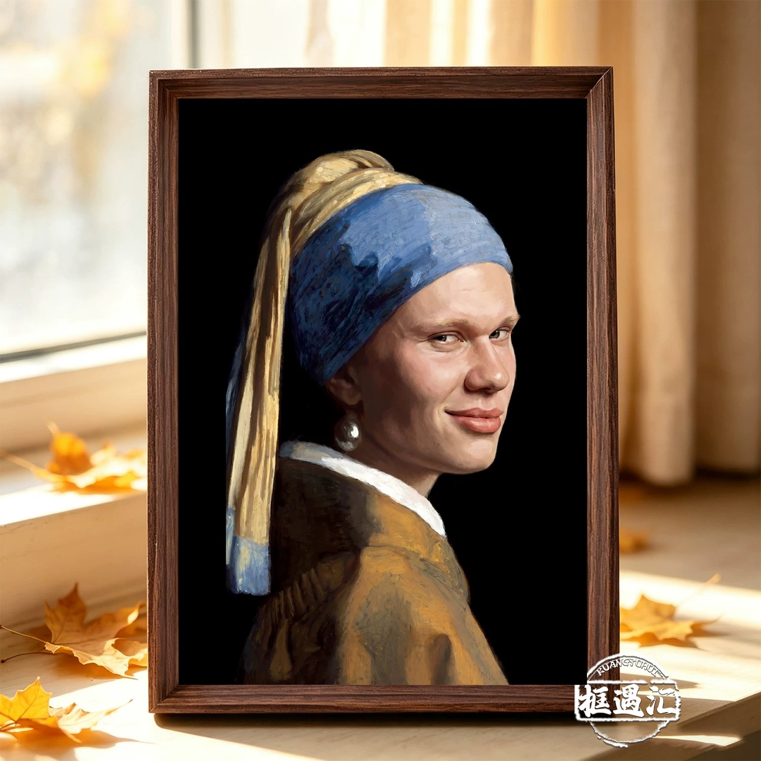 珍珠女孩哈兰德世界杯搞笑相框
