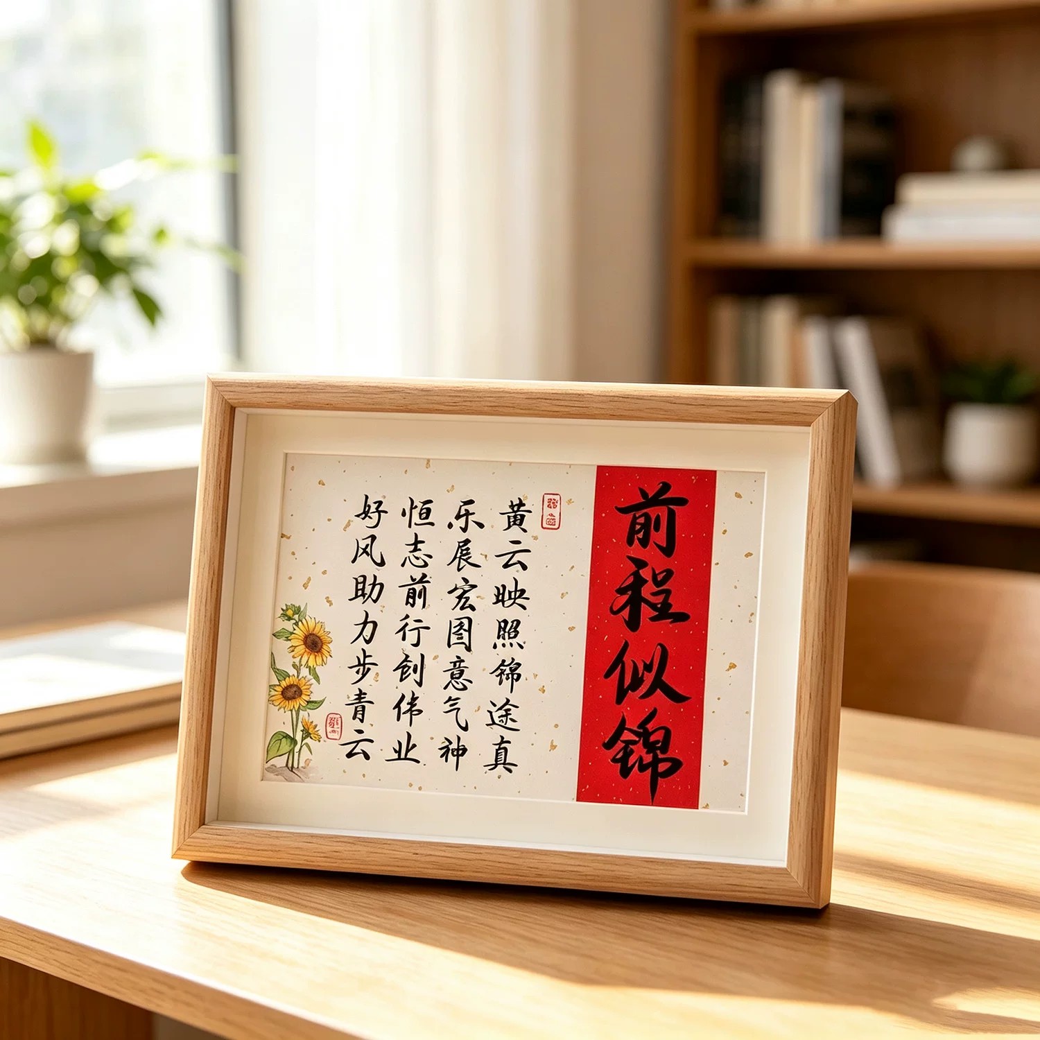 名字藏头诗定制相框生日礼物