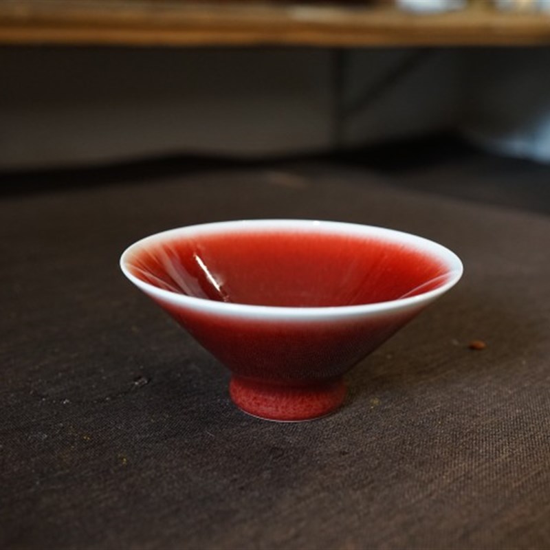 刘灶灶的瓷器店 郎红釉 主人杯 原矿釉 纯手工拉坯 高温瓷