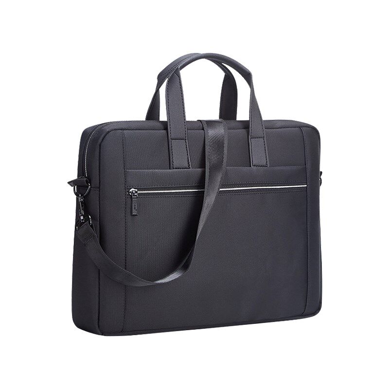 杰利公文包男帆布 手提文件袋拉链防水单肩斜挎包带肩带 大容量档