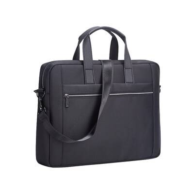 杰利公文包男帆布 手提文件袋拉链防水单肩斜挎包带肩带 大容量档