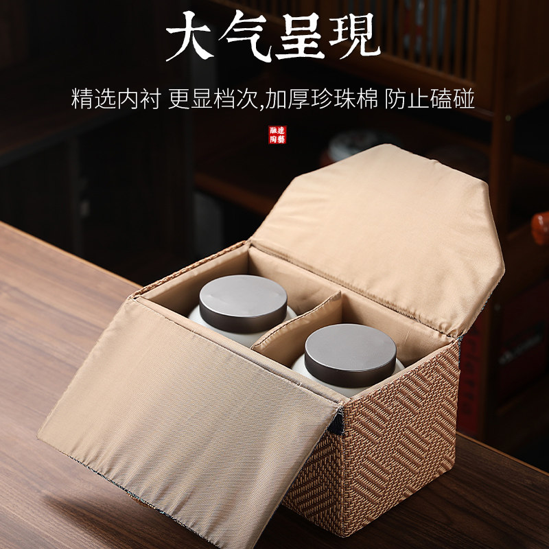 中式茶叶罐包装盒空礼盒装空盒子礼品盒礼袋通用订制普洱红白绿茶