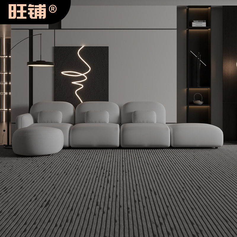 北欧设计师网红酒店大堂休息区接待美容院小户型客厅三人家具沙发