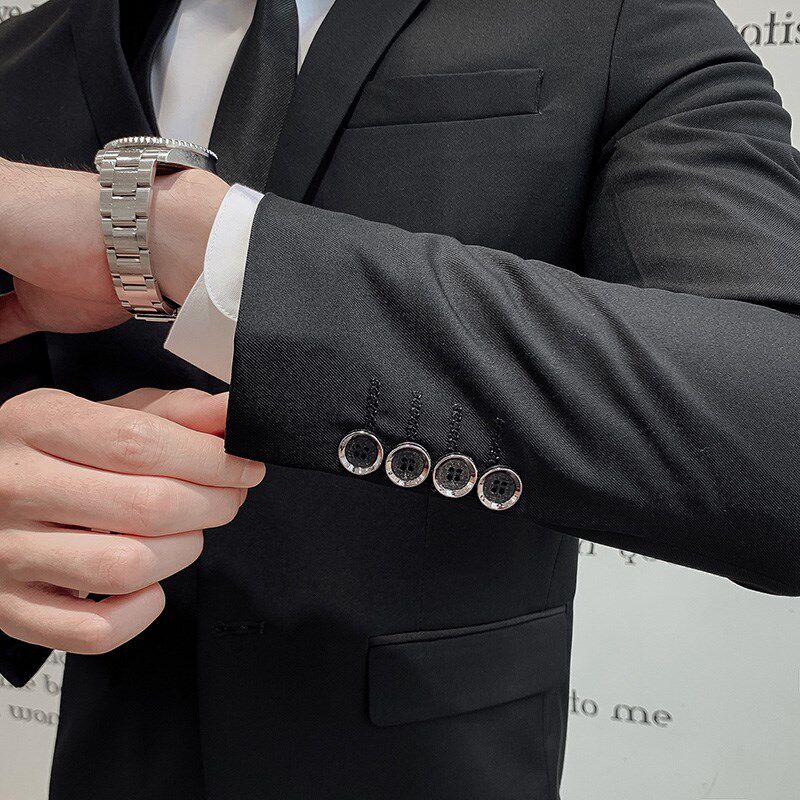 西服套装男士伴郎服西装男结婚礼服新郎西服马甲西裤三件套装外套