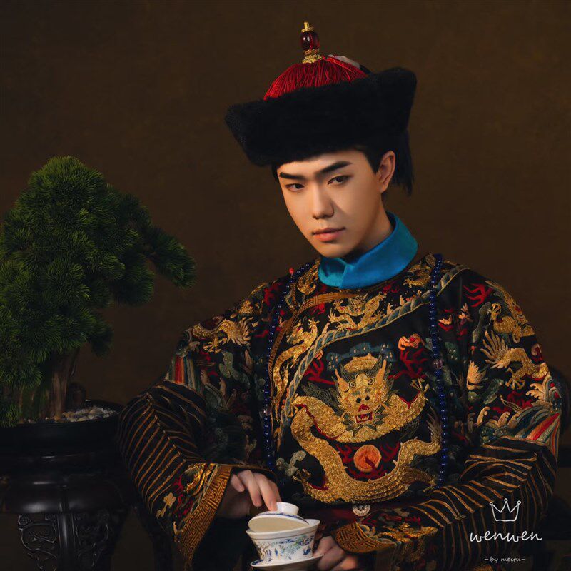 影视古装清朝男士大臣帽子官帽暖帽凉帽小兵大臣王爷顶戴花翎官帽