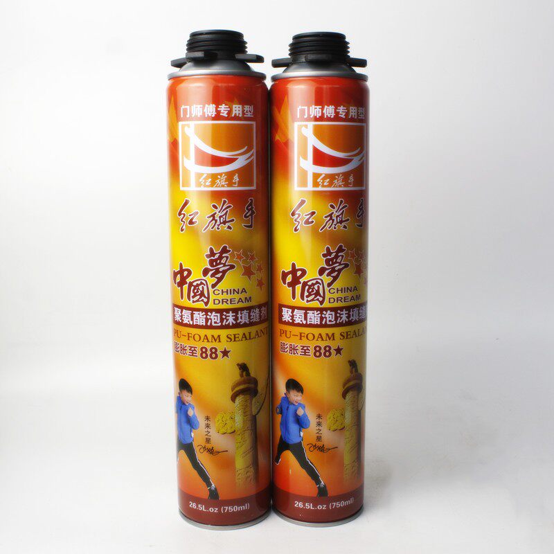 A3红旗手发泡胶聚氨酯防水密封发泡剂填缝剂泡沫胶填充剂门窗管式