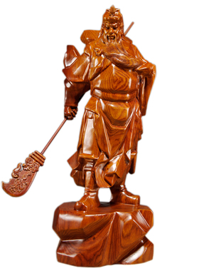 花梨木雕关公佛像摆件实木武财神关二爷家居客厅玄关装饰工艺摆设